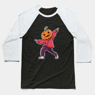 Pumpkin Man Dancing. The Spooky Dance. Baseball T-Shirt